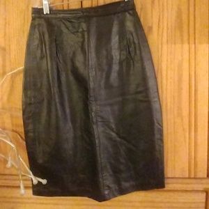 Genuine Leather Skirt!